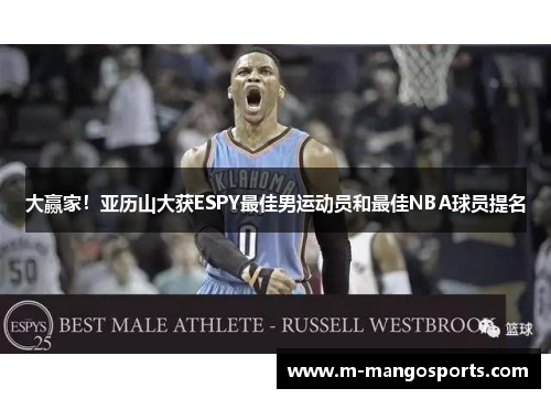 大赢家！亚历山大获ESPY最佳男运动员和最佳NBA球员提名
