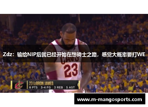 Zdz：输给NIP后就已经开始在想骑士之路，感觉大概率要打WE